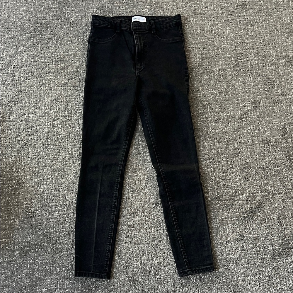Zara Black high rise Skinny Jeans